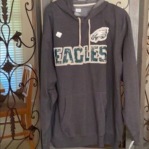 Men’s 2x gray Eagles sweatshirt NWT